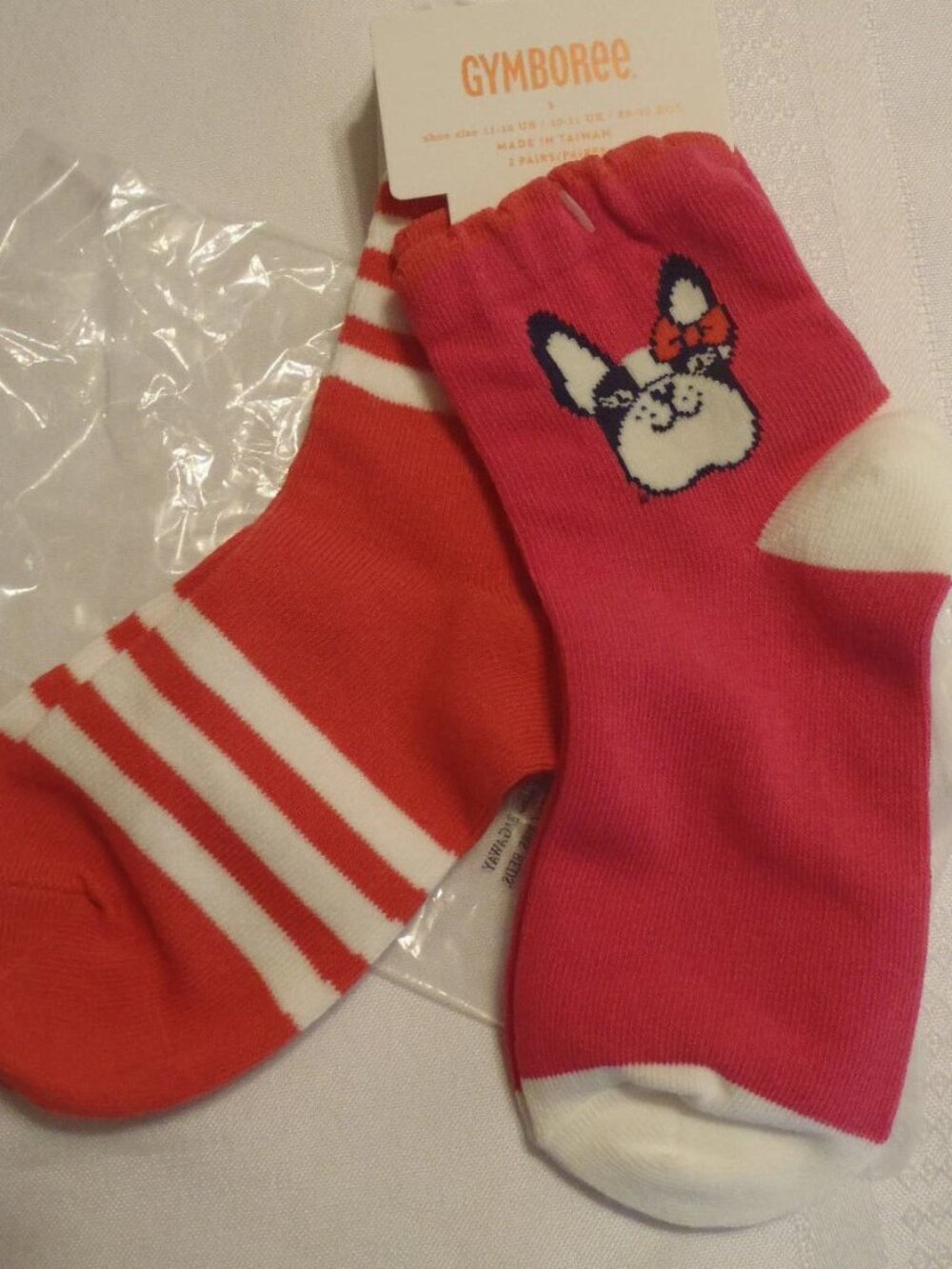 Gymboree Ciao Puppy small socks, Shoe size 11-12 NWT